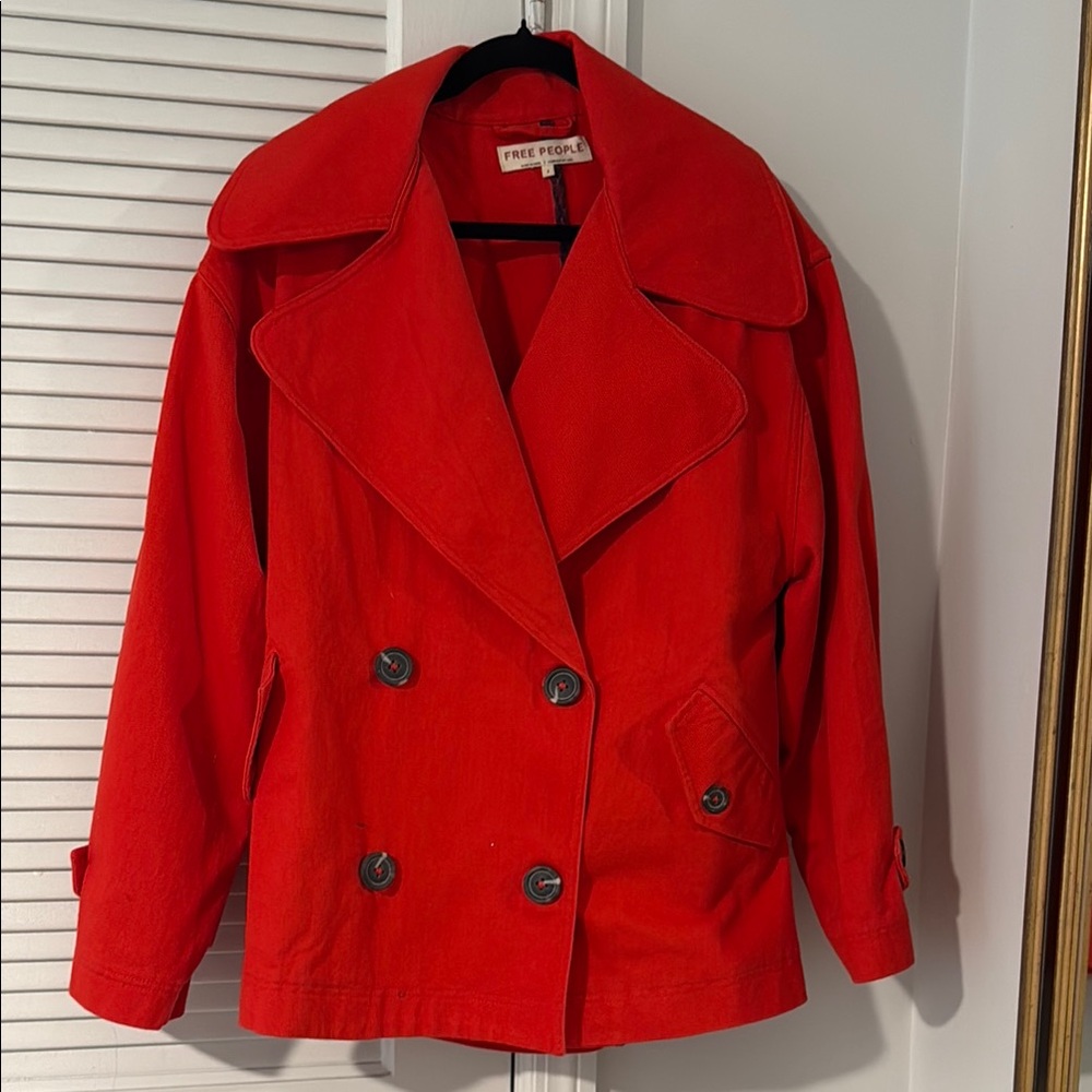 Free People red coat jacket - unworn